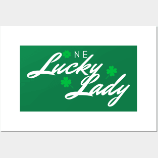 One Lucky Lady | Saint Patrick's Day Funny Cute Gift For Her Posters and Art